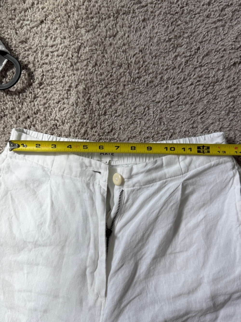 Women’s White Linen Blend Vest and High-Rise Pants Set Size Small - Picture 13 of 16